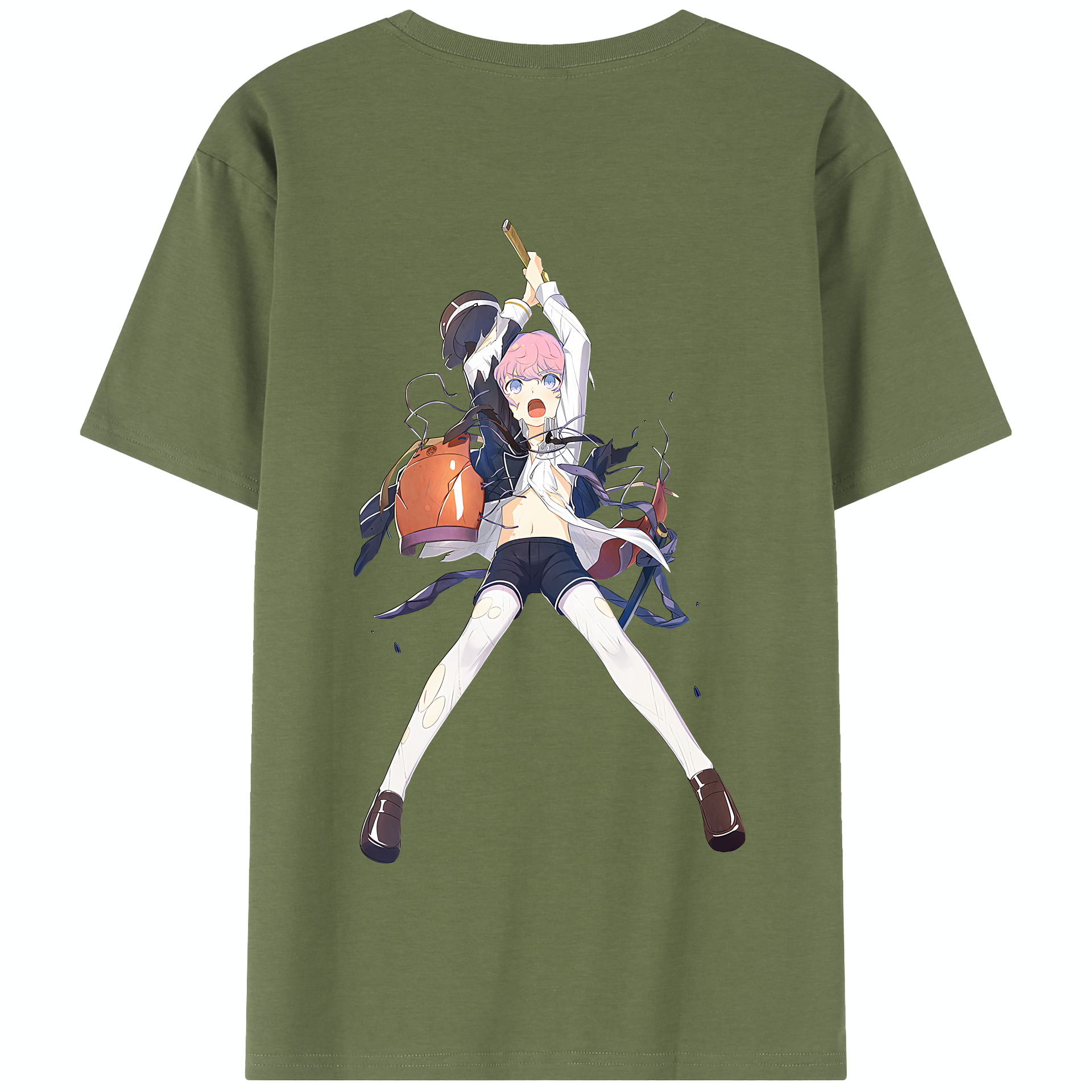 （画像用） 刀剣乱舞 Touken Ranbu 綿100％半袖Tシャツ（背面プリント）